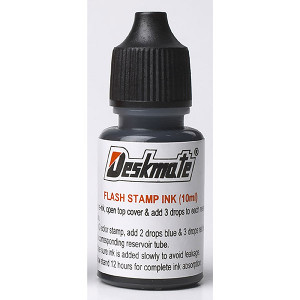 DESKMATE STAMP PAD REFILL INK 30ML BLACK   SK-30-BLK