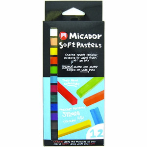 MICADOR BASICS CHALK PASTELS, PACK 12