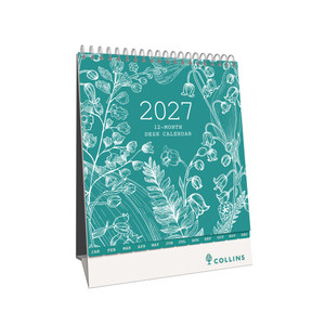 COLLINS CALENDAR 220MM X 175MM MIRA DESK (Pre-Order Now for 2027) ** ETA 30/9/2026 **