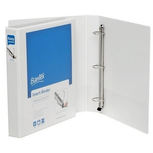 BANTEX PP INSERT BINDER (100851798) A4 25mm Push Lever 3ring White