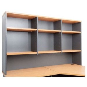 OVERHEAD HUTCH ONLY 1800 X 1070 X 315 BEECH / IRONSTONE