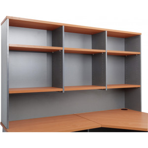 RAPID WORKER OVERHEAD HUTCH ONLY 1800mm x 1070mm x 315mm Cherry/Ironstone (Lead Time: 8-10 weeks from date of order)