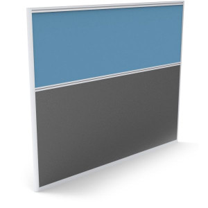 Rapid Screen H1250xl1500mm Light Blue Charcoal Base