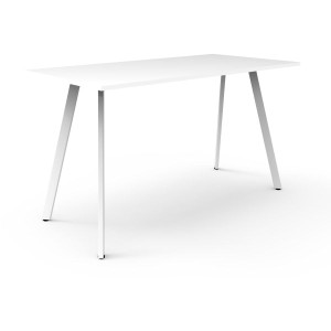 Eternity High Bar Table 1050Hx1500Wx750D White Top White Frame