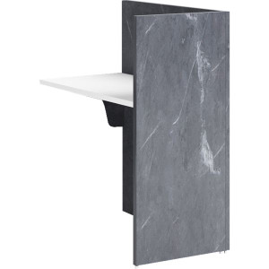 Sorrento Reception Counter 900W x 600D x 1150mmH *Return Only* Marble Charcoal