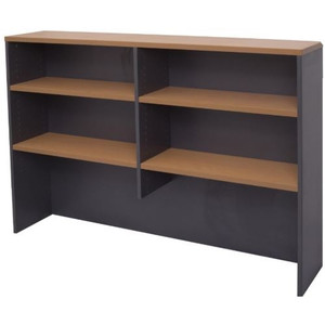 RAPID WORKER OVERHEAD HUTCH 1200 X 1070 X 315MM BEECH/IRONSTONE
