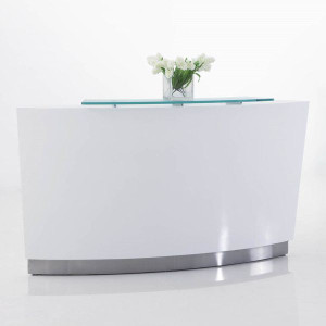 EVO RECEPTION COUNTER W 1870 x D 950 x H 1150mm Gloss White