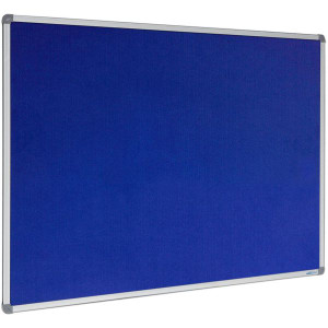 Visionchart Velour Pinboard Aluminium Frame 900x600mm