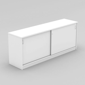 BUFFET / CREDENZA SLIDING DOORS LOCKABLE 1500 (W) X 450 (D) X 720 (H) WHITE