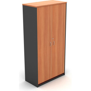 CABINET FULL DOORS LOCKABLE 900(W) X 450(D) X 1800(H) CHERRY / CHARCOAL