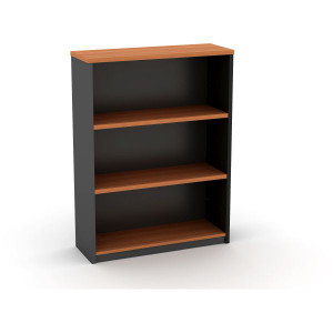 BOOKCASE 1200(H) X 900(W) X 320(D) CHERRY / CHARCOAL