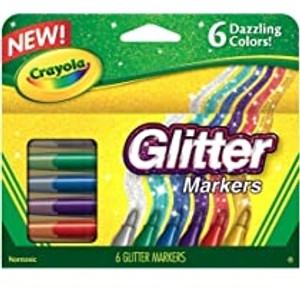 Glitter Markers Pack of 6