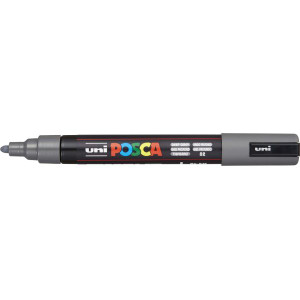 Uni Posca Poster Marker PC-5M 2.5mm Medium Bullet Deep Grey