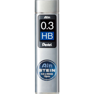 Pentel C273 Ain Stein Lead Refill 0.3mm HB Grade Tube of 15, Each
