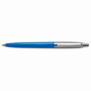 Parker Jotter Originals Ballpoint Pen Blue Barrel Stainless Clip Refill Blue