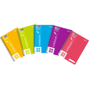 Quill Notebook 70GSM PP A5 Assorted 200 Pages