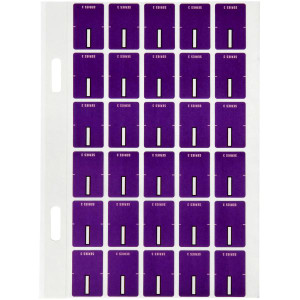 Avery Alphabet Coding Label I Top Tab 20x30mm Purple Pack of 150