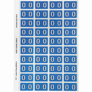 Avery Alphabet Coding Label O Side Tab 25x42mm Blue Pack of 240