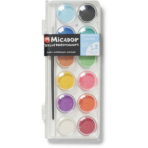 MICADOR WATERCOLOUR PALETTE 12