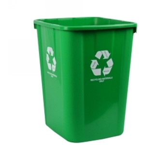 ITALPLAST 32 Litre "Recycling Materials Only" Tidy Bin - Green, Each