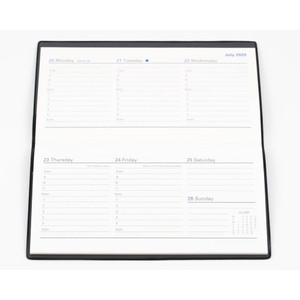 COLLINS BELMONT SLIMLINE DIARY B6/7 WEEK TO OPEN L/SCAPE BLACK (2026)