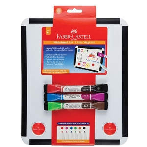 Faber-Castell Bi-Colour Magnetic Whiteboard Set (inc. 3 Bi-Colour Markers & 1 Whiteboard)