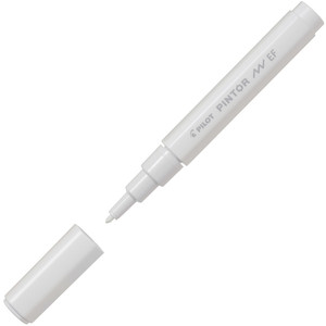 PILOT PINTOR PAINT MARKER EXTRA FINE BULLET POINT 0.7MM WHITE