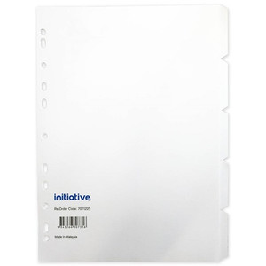 INITIATIVE DIVIDERS MANILLA 5-TAB A4 WHITE