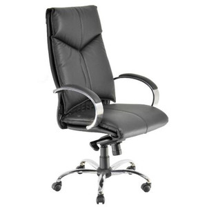 VADER EXECUTIVE CHAIR HIGH BACK LEATHER 10 YR WARRANTY SYNCRO MECH