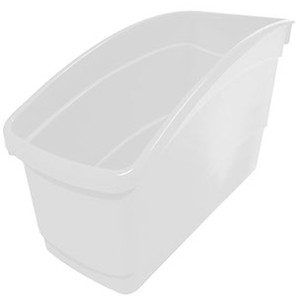 Plastic Book Tub - White