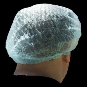 Disposable Hair Nets Bouffant (Cover) 21″ Blue Crimped Carton of 1000