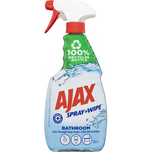 AJAX SPRAY N WIPE BATHROOM CLEANER 500ML