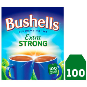 Bushells Blue Label Extra Strong Black Tea Bags 100 Pack