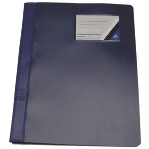Colby A4 Premium Solid Cover Management File Navy