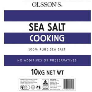 OLSSON'S PACIFIC SEA SALT COOKING SALT 10KG
