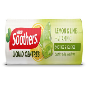 ALLENS SOOTHERS LEMON AND LIME MEDICATED LOZENGES 10GM (Carton of 24)