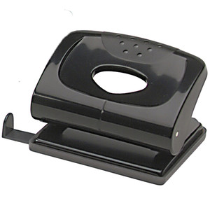 MARBIG 2 HOLE PUNCH Med 20Sht Cap Black