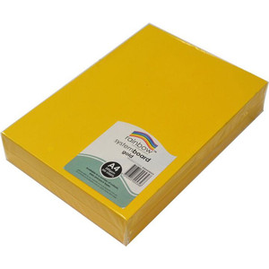 RAINBOW SYSTEM BOARD 200GSM A4 Gold Pack of 200