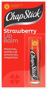 CHAPSTICK LIP CONDITIONER STRAWBERRY SPF 15+ BLISTER PACK 4.2GM
