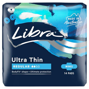 LIBRA ULTRA THINS WINGS REGULAR PADS 14S