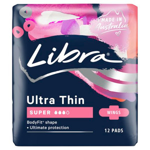 LIBRA ULTRA THINS WINGS SUPER PADS 12S