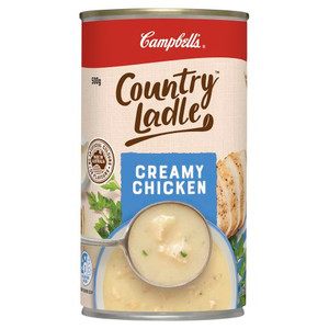 CAMPBELLS COUNTRY LADLE CREAMY CHICKEN SOUP 500GM