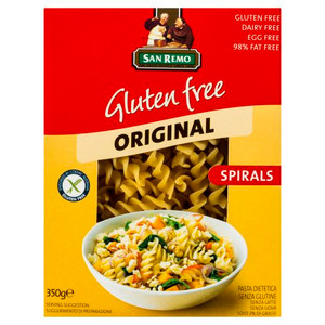 SAN REMO GLUTEN FREE PASTA SPIRALS 350GM