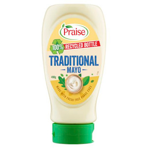 PRAISE TRADITIONAL MAYONNAISE SQUEEZE 490GM
