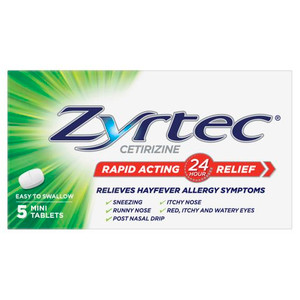 ZYRTEC TABLETS 1MG 5S