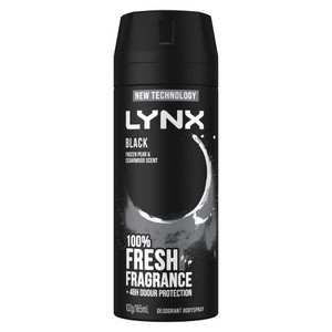LYNX BLACK AEROSOL DEODORANT 180GM