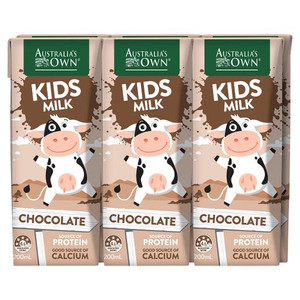 AUSTRALIA'S OWN KIDS CHOCOLATE MILK 6X200ML