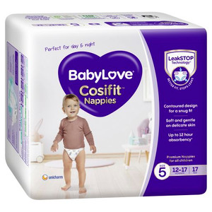 BABYLOVE COSIFIT WALKER CONVENIENCE NAPPIES 17S