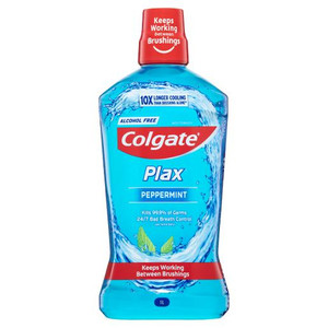 COLGATE PEPPERMINT PLAX MOUTHWASH 1L