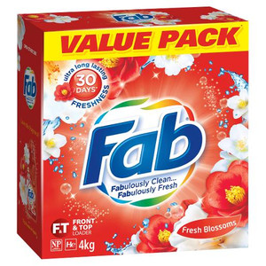 FAB SUNSHINE FRESH LAUNDRY DETERGENT POWDER 4KG